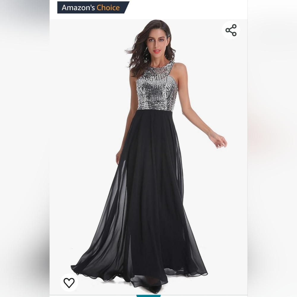 Women's Formal Chiffon Sequin dress